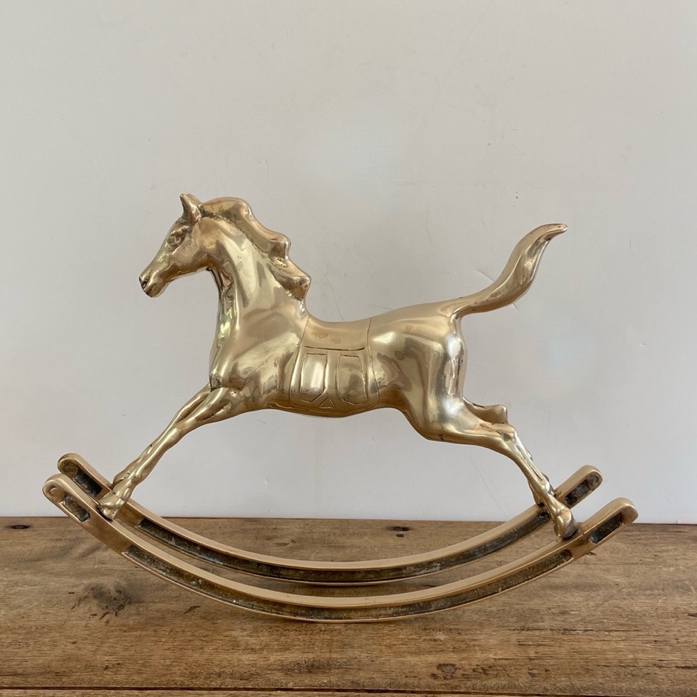 Brass Rocking Horse - Picture 2 of 10